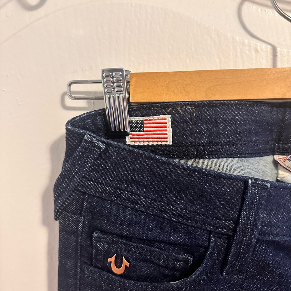 True Religion “Halle” dark skinny jeans